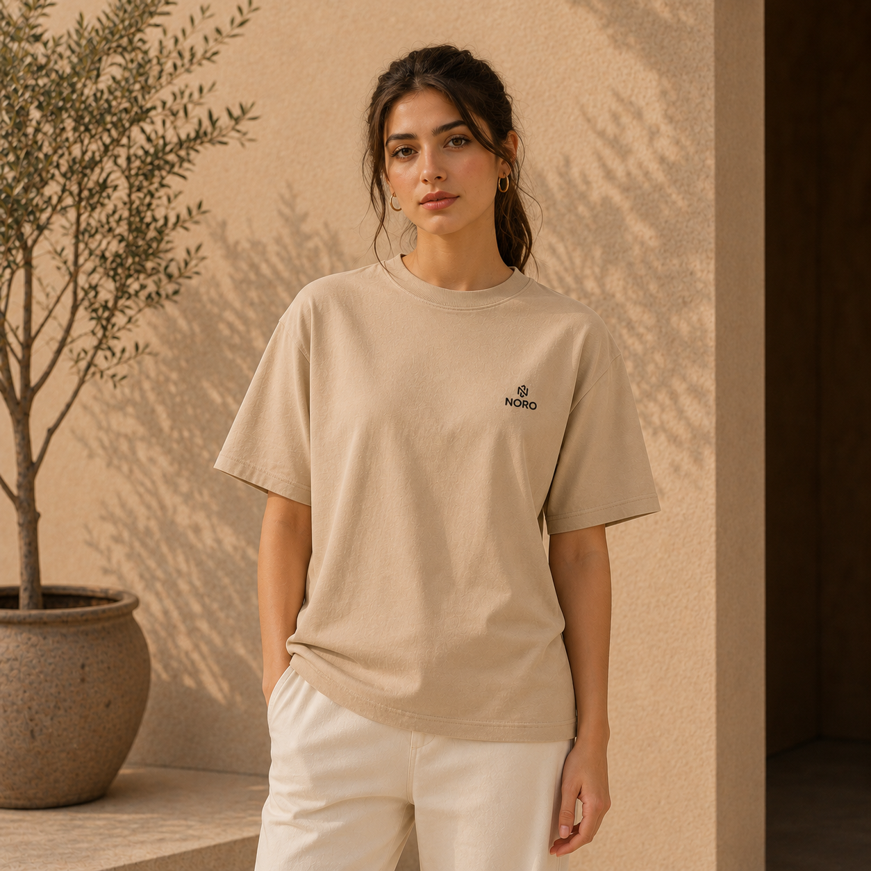 Desert Sand Oversized Tee