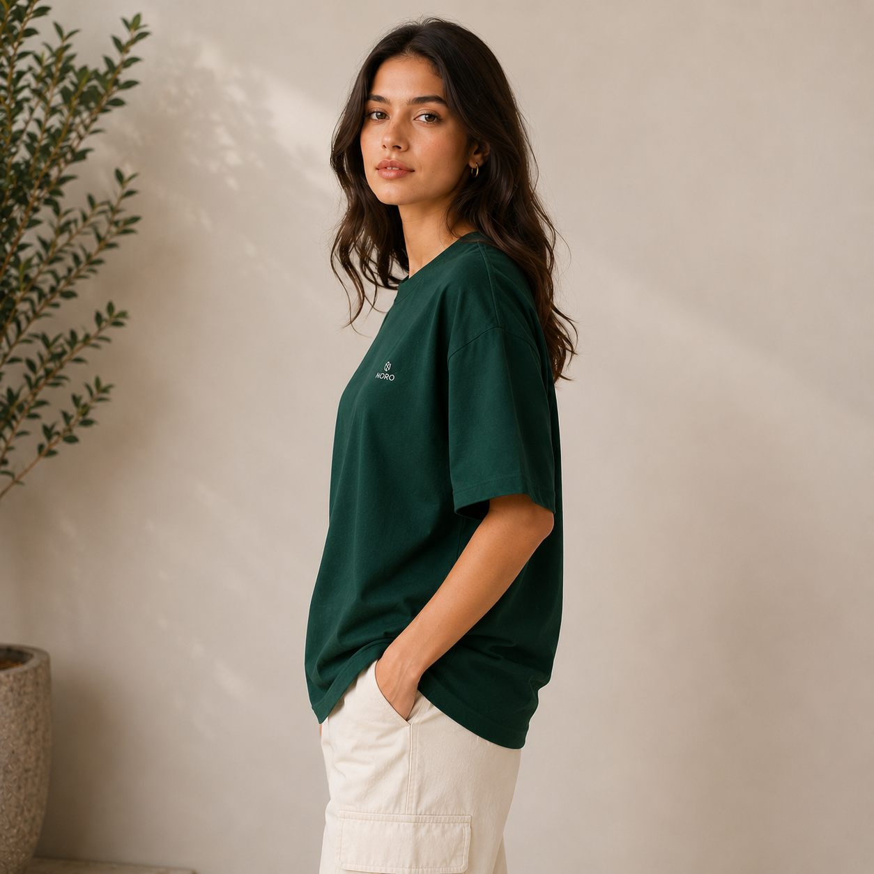 Forest Moss Oversized Tee