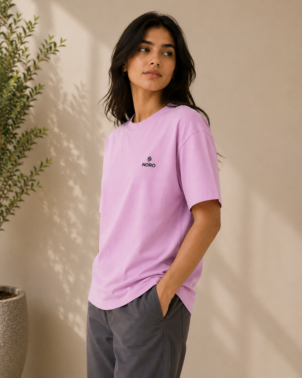 Dust Rose Oversized Tee