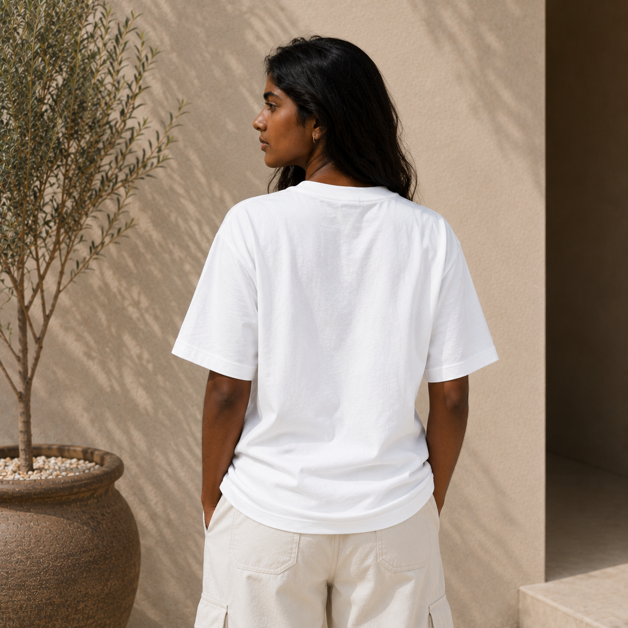 Cloud White Oversized Tee