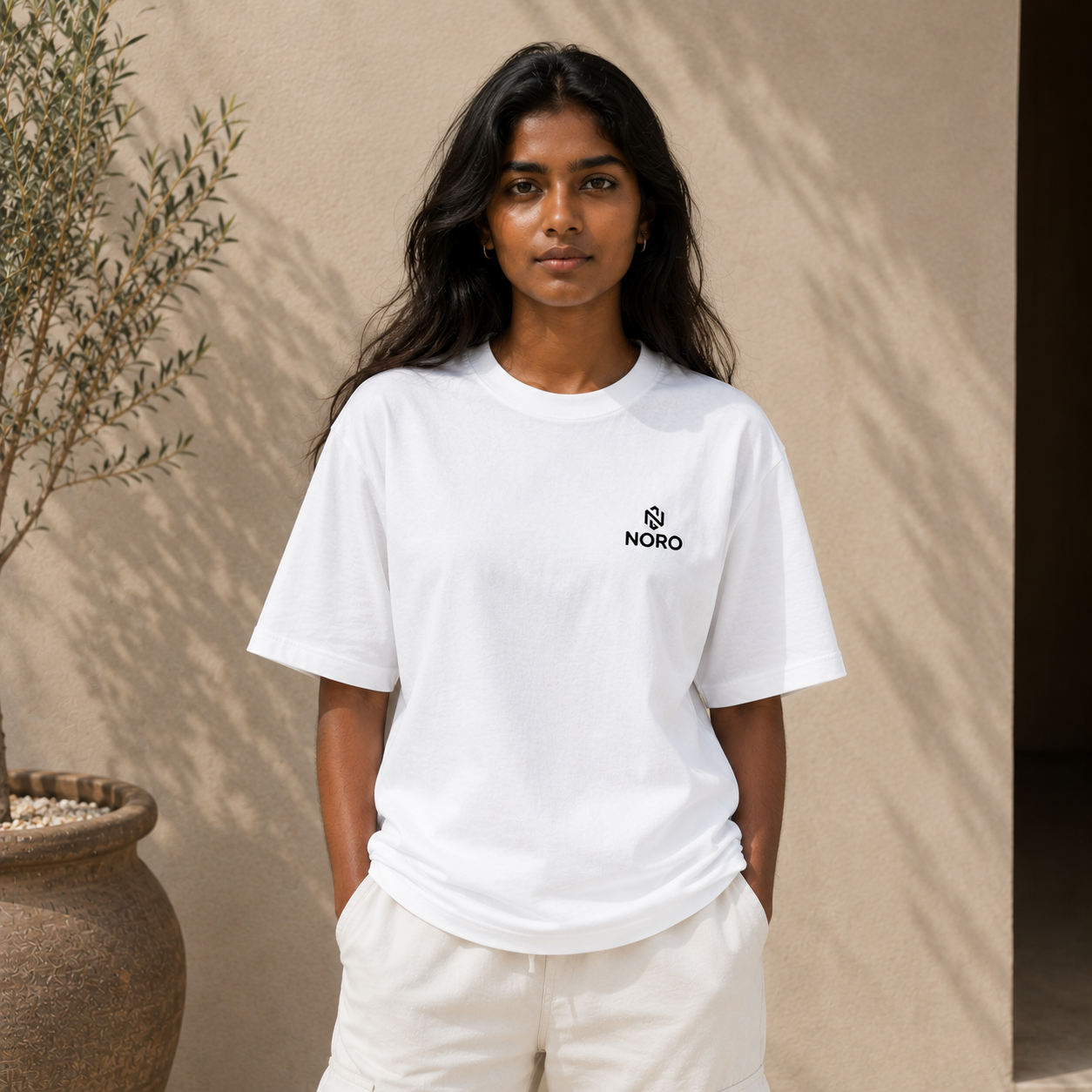 Cloud White Oversized Tee