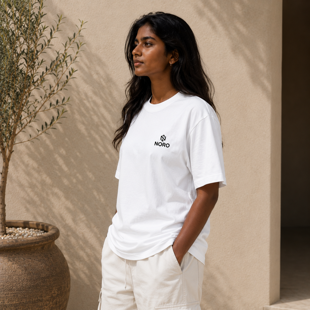 Cloud White Oversized Tee
