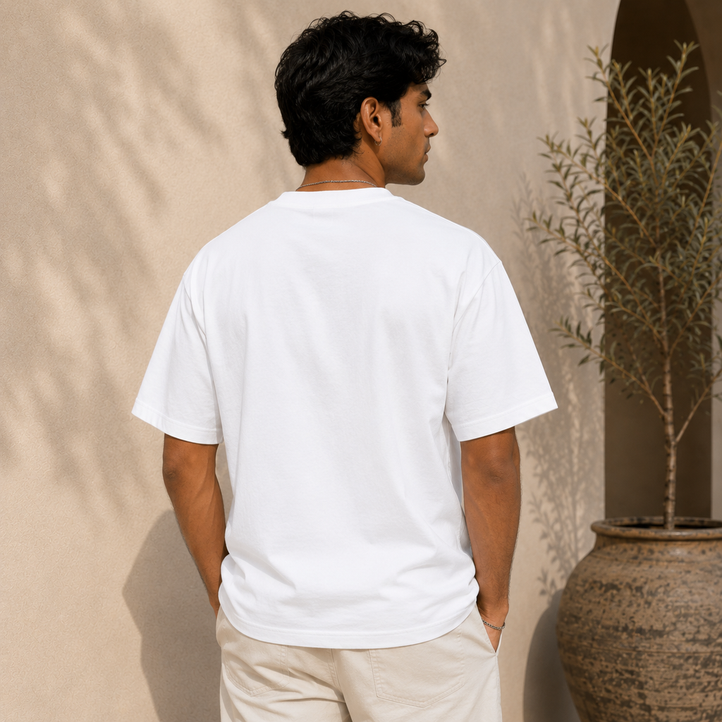 Cloud White Oversized Tee