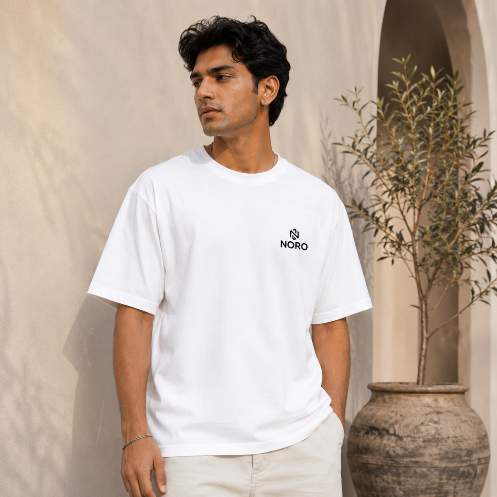 Cloud White Oversized Tee