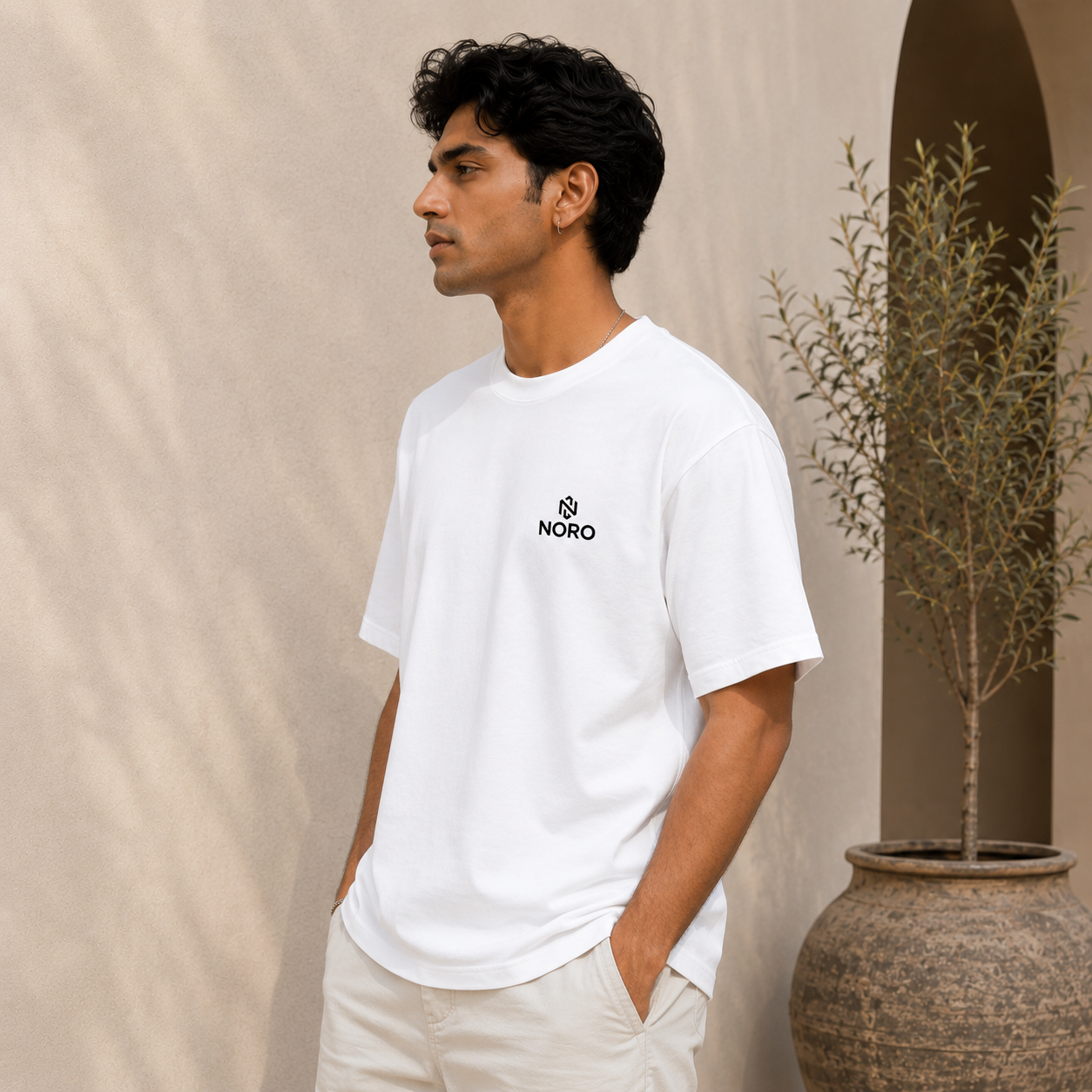 Cloud White Oversized Tee